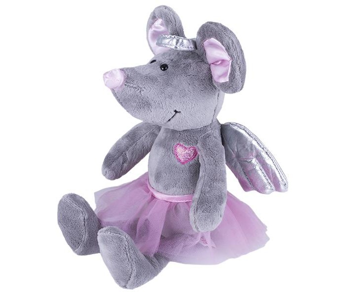 

Мягкая игрушка SofToy Мышь с ангельскими крылышками 26 см, Мышь с ангельскими крылышками 26 см