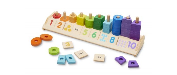 

Деревянная игрушка Melissa & Doug Счеты разложи по цветам, Счеты разложи по цветам