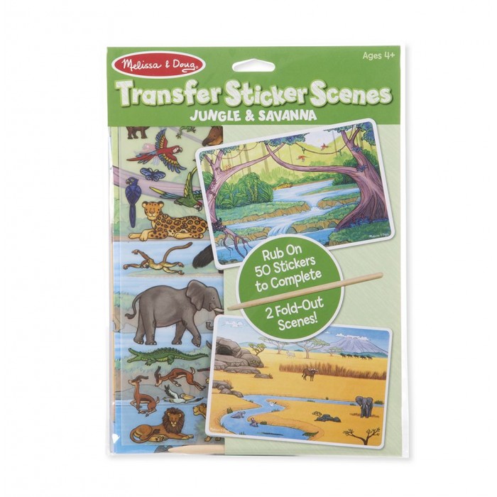 

Melissa & Doug Творчество Набор со стикерами и фоном Джунгли, Творчество Набор со стикерами и фоном Джунгли