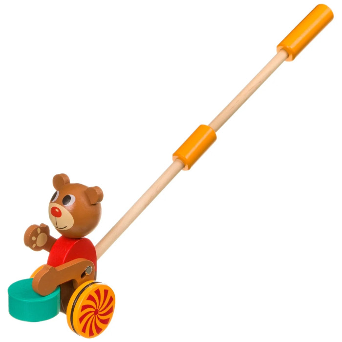 Каталки-игрушки Bondibon деревянная Мишка