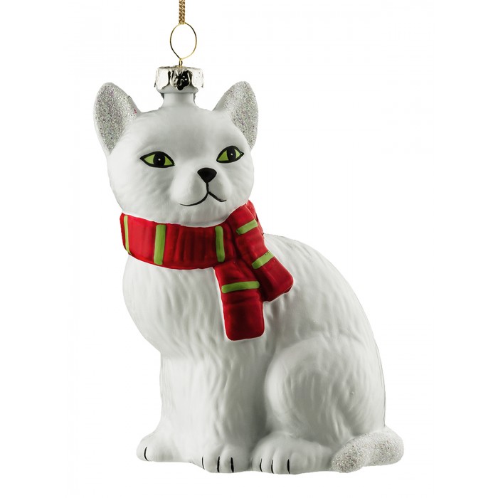 

ErichKrause Ёлочная игрушка Decor Кошка 10 см, Ёлочная игрушка Decor Кошка 10 см