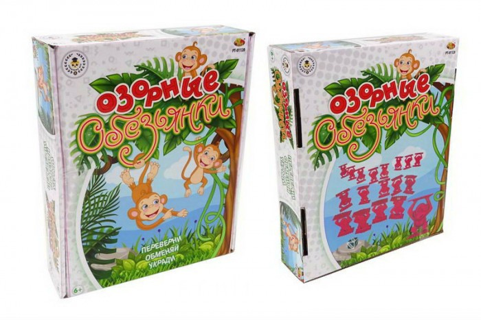 

ABtoys Игра настольная Озорные обезьянки, Игра настольная Озорные обезьянки