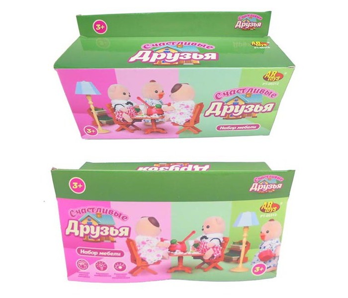 Кукольные домики и мебель ABtoys Счастливые друзья Набор мебели для кухни-столовой