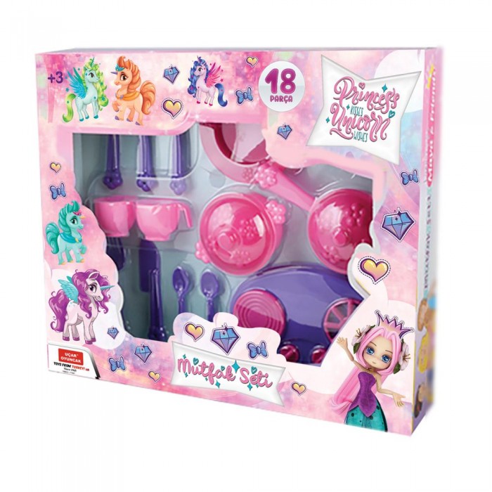 Terides Набор посуды Принцесса и Единорог (18 предметов)