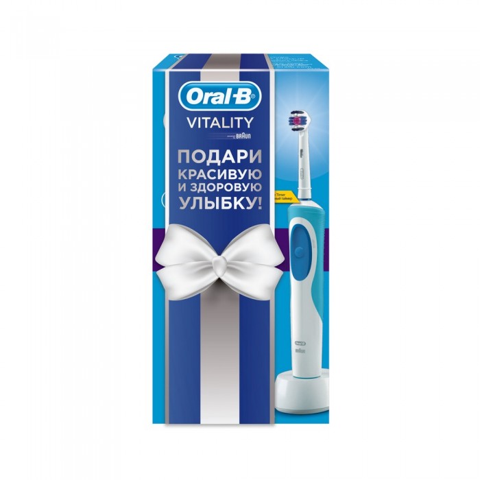 

Oral-B Подарочный набор Электрическая зубная щетка Vitality 3D White, Подарочный набор Электрическая зубная щетка Vitality 3D White