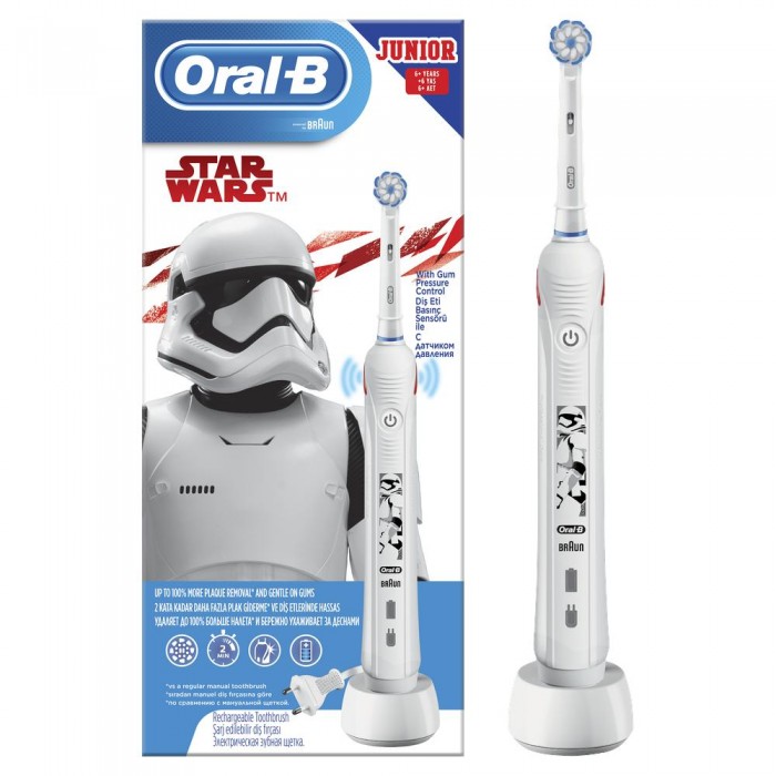 фото Oral-B Детская электрическая зубная щетка Junior Pro 2 Звездные Войны 6+