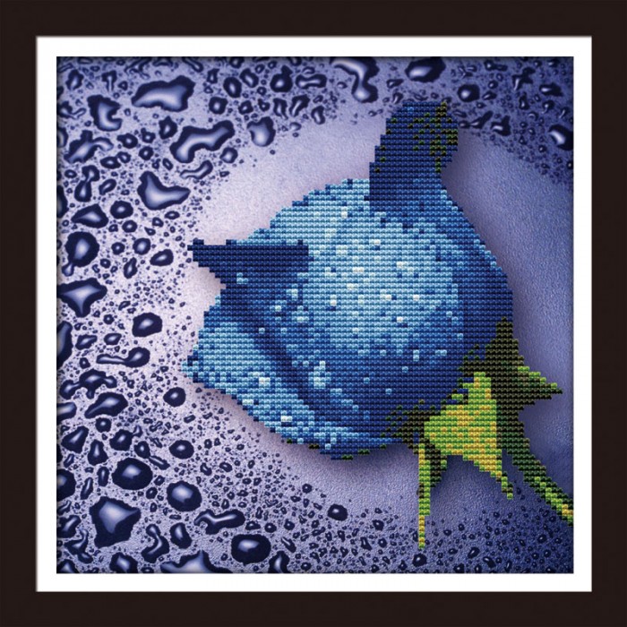 Color Kit Мозаичная картина Синяя роза 80210 - фото 1
