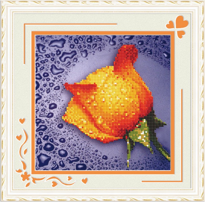 Color Kit Мозаичная картина Желтая роза
