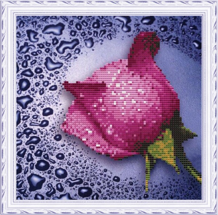 Color Kit Мозаичная картина Розовая роза 80212 - фото 1