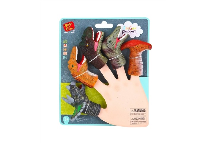 фото Finger puppets пальчиковый театр динозавры, 5 фигурок