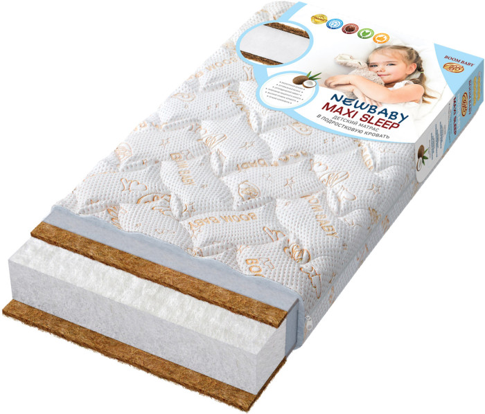 Матрас BoomBaby NewBaby Maxi Sleep 140x70 см
