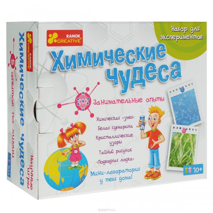 

Ранок Набор для экспериментов Химические чудеса, Набор для экспериментов Химические чудеса