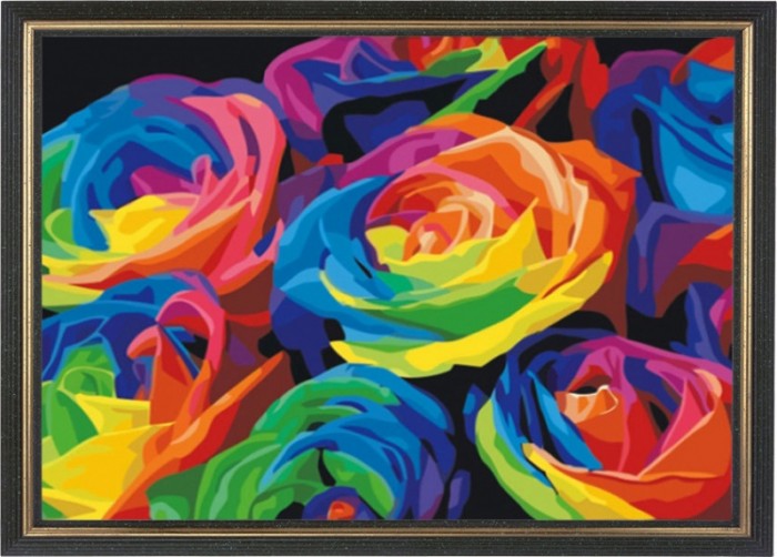 

Color Kit Картина со стразами Розы, Картина со стразами Розы