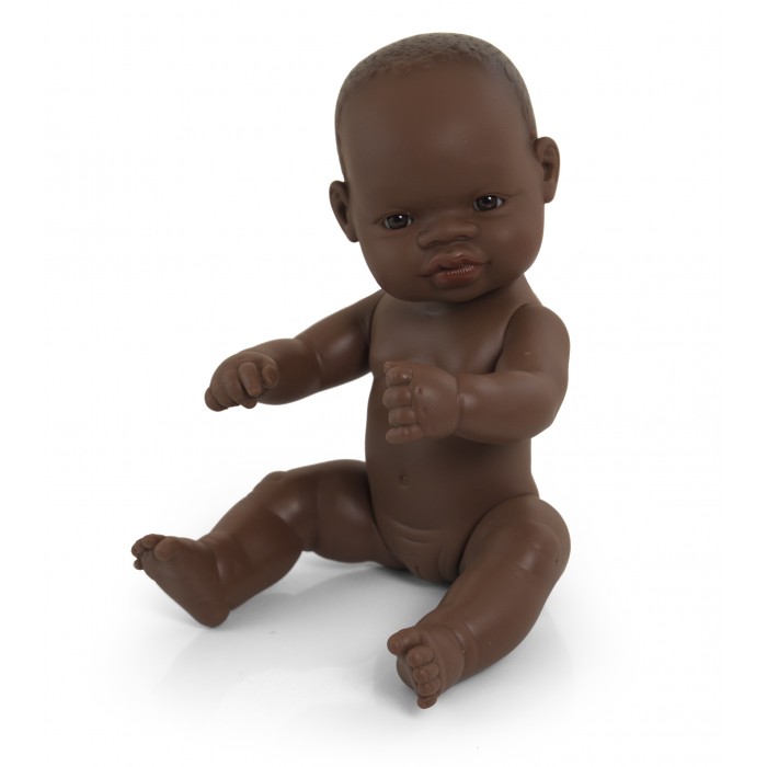 фото Miniland кукла baby doll african girl polybag 32 см