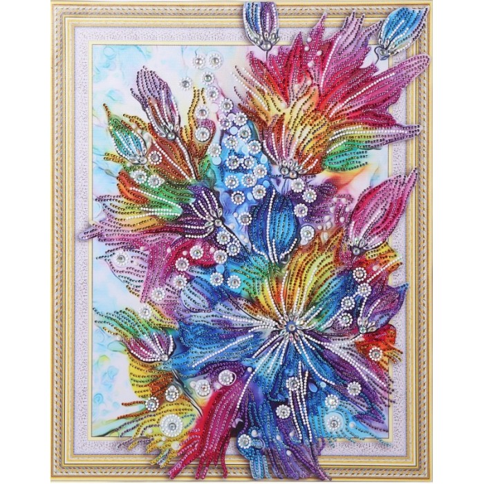 

Color Kit Алмазная картина с фигурными стразами Сияние цветов, Алмазная картина с фигурными стразами Сияние цветов