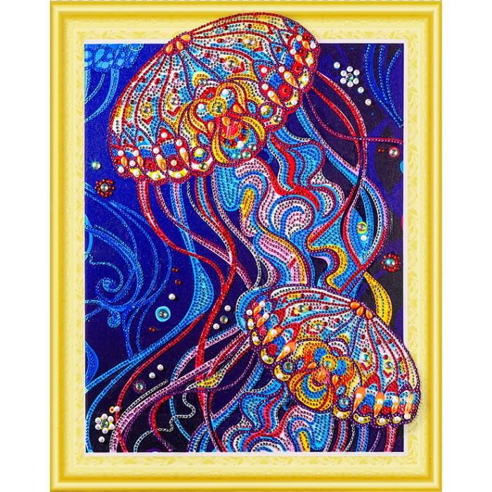 Color Kit Алмазная картина с фигурными стразами Сокровища океана