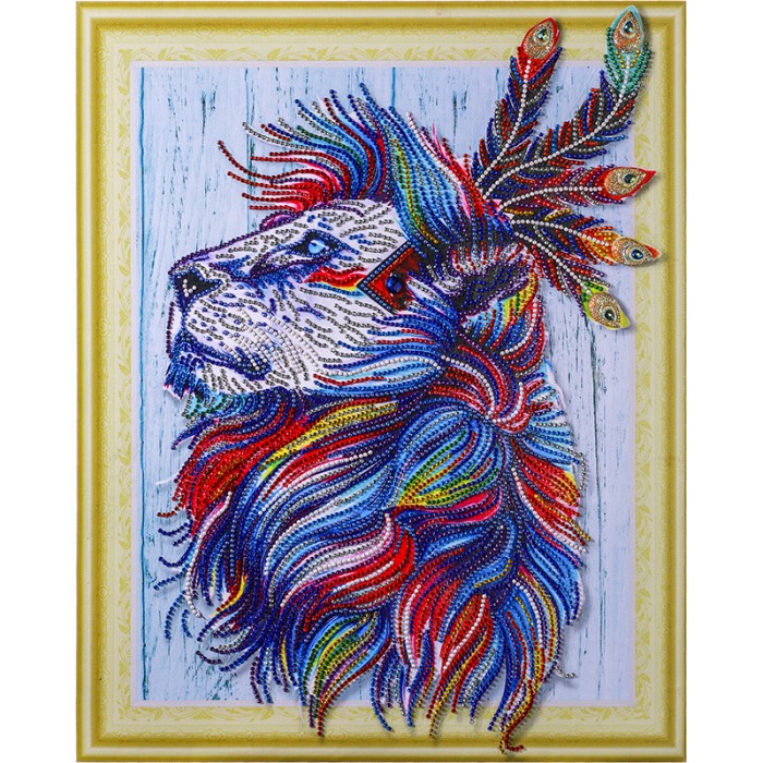 

Color Kit Алмазная картина с фигурными стразами Алмазный лев, Алмазная картина с фигурными стразами Алмазный лев