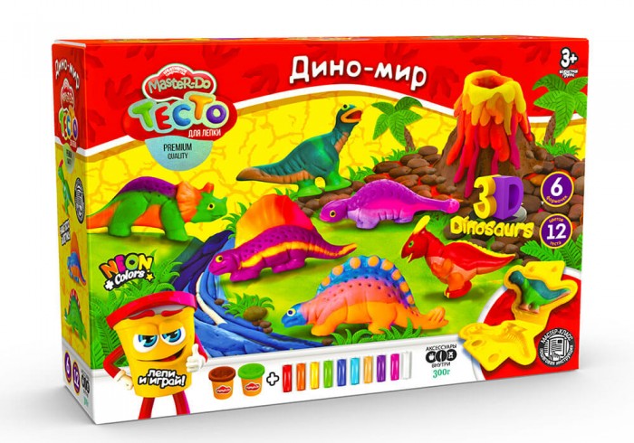 Danko Toys Набор теста для лепки Master Do Дино-Мир