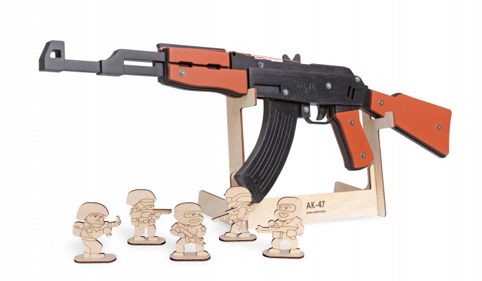 фото Arma.toys резинкострел автомат окрашенный