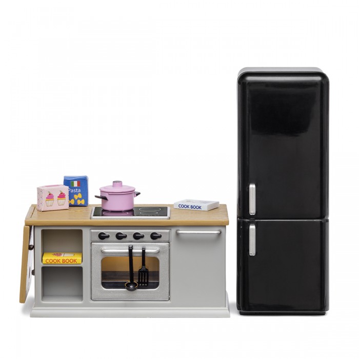 Кукольные домики и мебель Lundby Набор мебели для домика Кухонный остров и холодильник кукольные домики и мебель lundby мебель для домика базовый набор для кухни