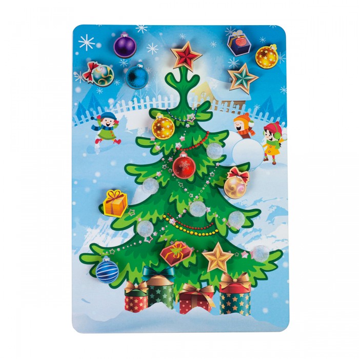 

Деревянная игрушка Paremo Игровой набор Липучка Новогодняя елочка, Игровой набор Липучка Новогодняя елочка