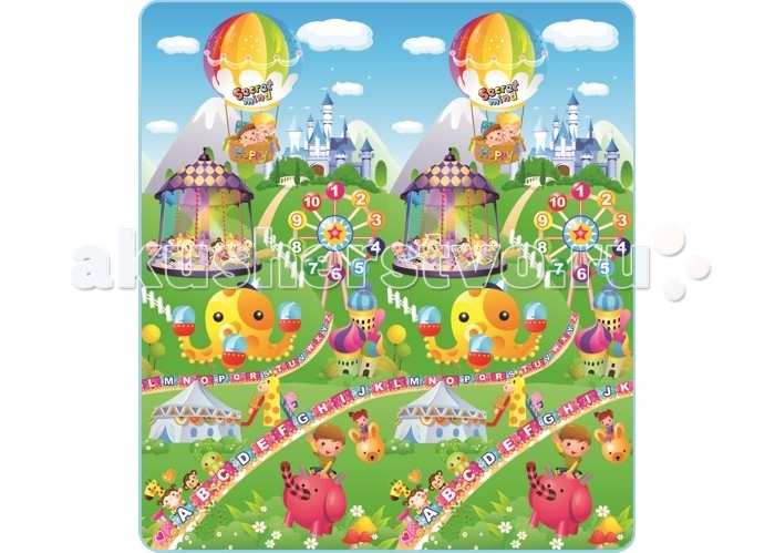 Игровой коврик Mambobaby ЛунапаркЛунапарк Игровой коврик Mambobaby ЛунапаркЛунапаркИгровой коврик Mambobaby Лунапарк предназначен для использования в качестве теплого пола дома и на прогулках. Особенности: Коврик представляет собой теплый пол из вспененного пищевого полипропилена с фольгированной оборотной стороной. Не токсичен и не имеет запаха. Коврик не пропускает холод и влагу, на нем тепло даже на холодной земле. На таком развивающем коврике приятно лежать, играть и заниматься творчеством. Яркая расцветка способствует развитию фантазии, а также изучению цветов, букв и цифр. Поверхность из полипропилена легко моется. Коврик упакован в небольшую сумку с ручками и удобен в транспортировке и хранении. Размеры: 200х180х0.5 см<br>