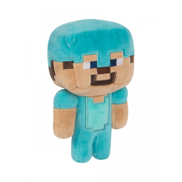 фото Мягкая игрушка minecraft happy explorer diamond steve plush 18 см