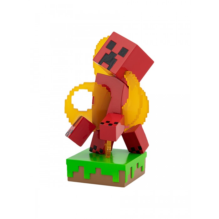 фото Minecraft фигурка adventure figures серия 3 creeper in fire 10 см