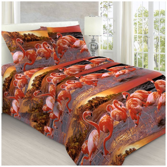 

Постельное белье Letto Фламинго (3 предмета), Фламинго (3 предмета)