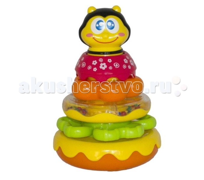 Развивающие игрушки Hap-p-Kid Пирамидка Пчелка настольные игры hap p kid пинбол домашние животные