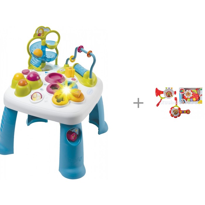 фото Игровой центр smoby cotoons развивающий стол и музыкальная игрушка simba со звуковыми эффектами