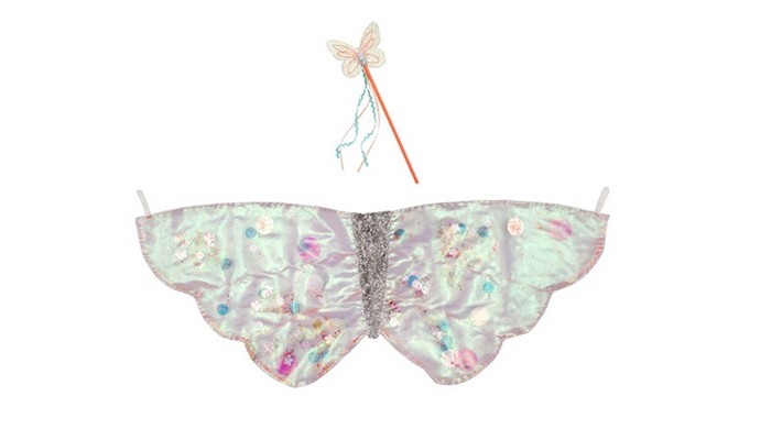 Товары для праздника MeriMeri Костюм Крылья бабочки с блестками