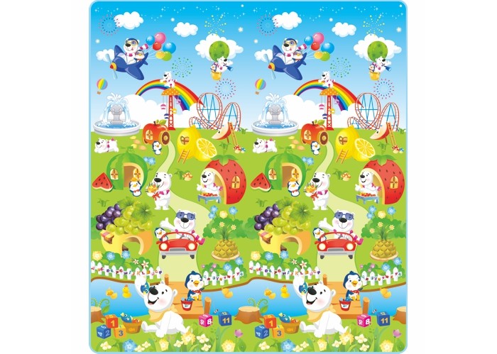 фото Игровой коврик Mambobaby Фруктовый парк 200х180х0,5см