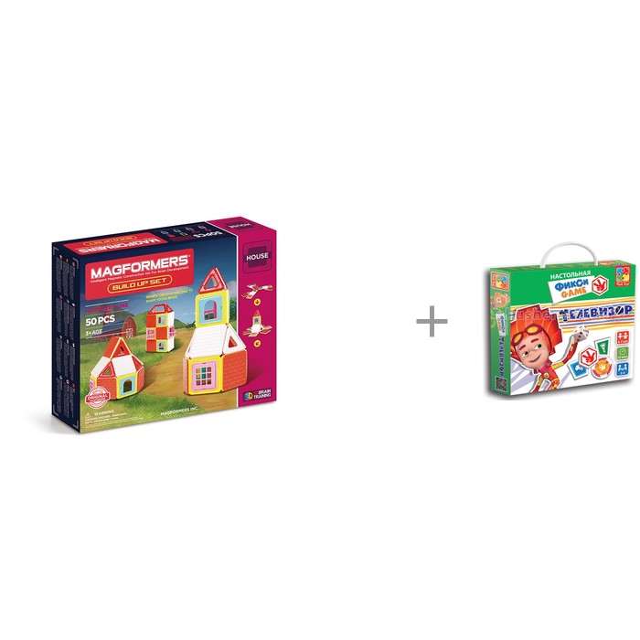 

Конструктор Magformers Build Up Set Магнитный 50 элементов и Vladi Toys VT2108-02 Игра настольная Фикси Телевизор, Build Up Set Магнитный 50 элементов и Vladi Toys VT2108-02 Игра настольная Фикси Телевизор