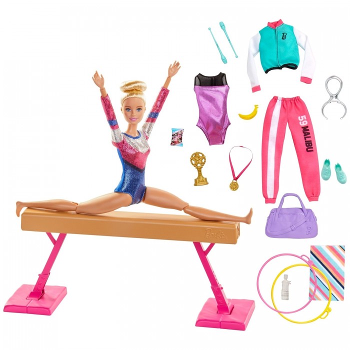 

Barbie Игровой набор Гимнастка, Игровой набор Гимнастка