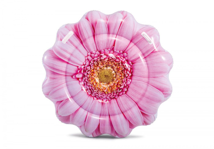 Intex Надувной матрас Розовый цветок 142х142 см