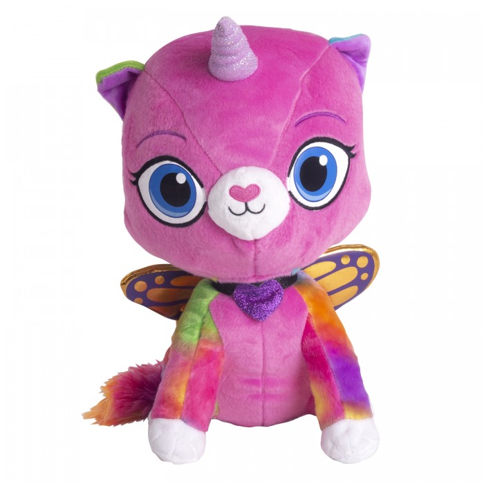 фото Мягкая игрушка радужно бабочково единорожная кошка мифическая фелисити 36 см