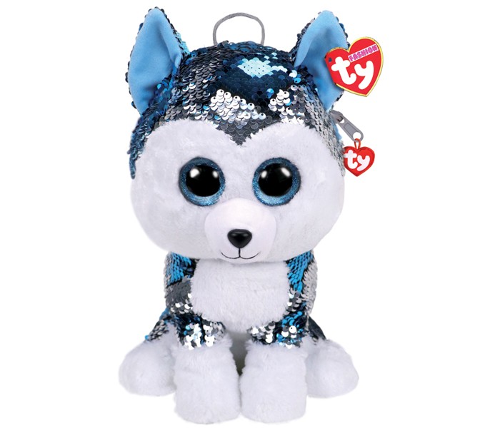 TY Рюкзак игрушка Слаш собачка с пайетками