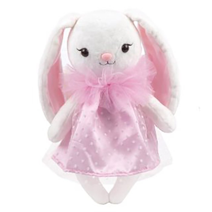 Мягкая игрушка Angel Collection Зайка Мишель в платье c жабо 681489