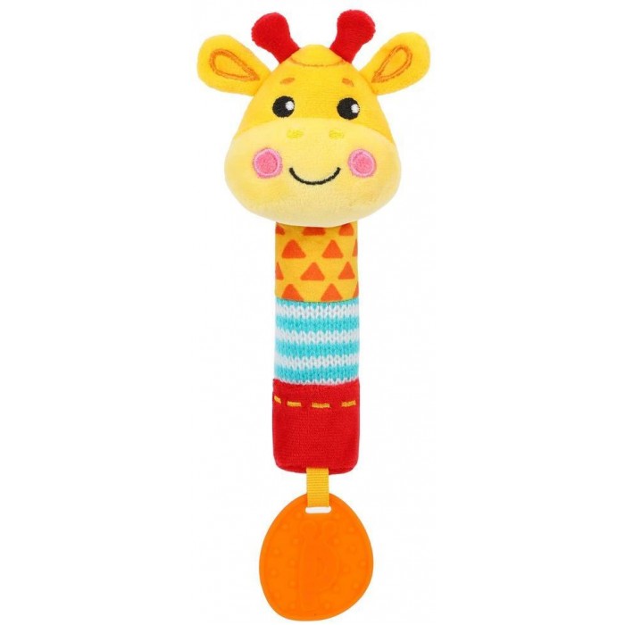 Купить Развивающие игрушки, Развивающая игрушка Жирафики Пищалка с силиконовым прорезывателем Жирафик