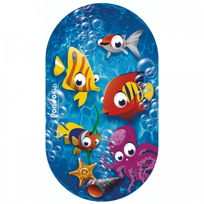 

Pondo Kids Коврик для ванной Рыбки 69x39 см, Kids Коврик для ванной Рыбки 69x39 см