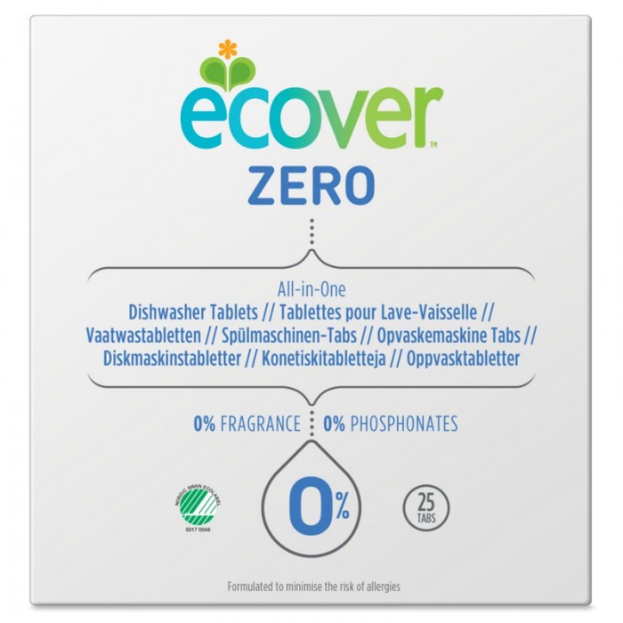 Ecover Таблетки для посудомоечной машины Zero 500 г