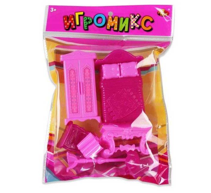 Кукольные домики и мебель ABtoys Набор мебели для куклы Спальня (6 предметов)