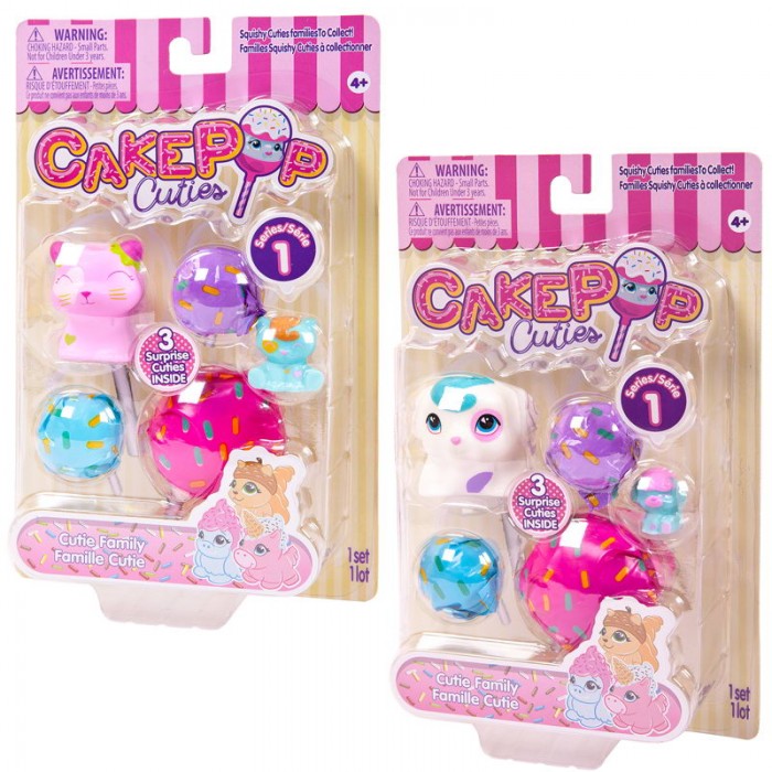 фото Cake pop cuties набор families котята и щенки 3 шт.