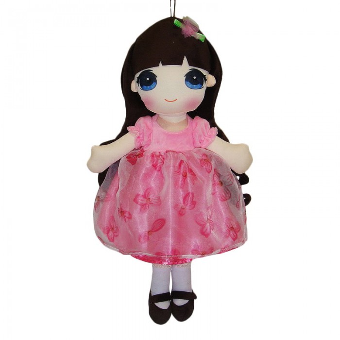 Фото - Мягкие игрушки ABtoys Кукла в розовом платье 50 см мягкие игрушки abtoys в дикой природе косатка 50 см