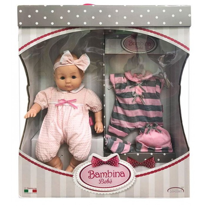 Куклы и одежда для кукол Dimian Кукла-пупс Bambina Bebe 36 см