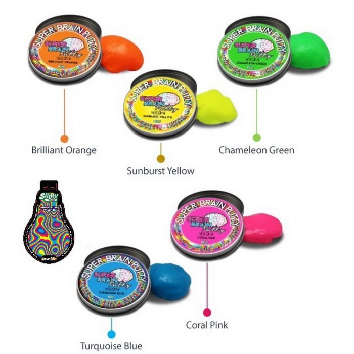 

Joker Жвачка для рук Super Brain Putty Неон 75 г, Жвачка для рук Super Brain Putty Неон 75 г