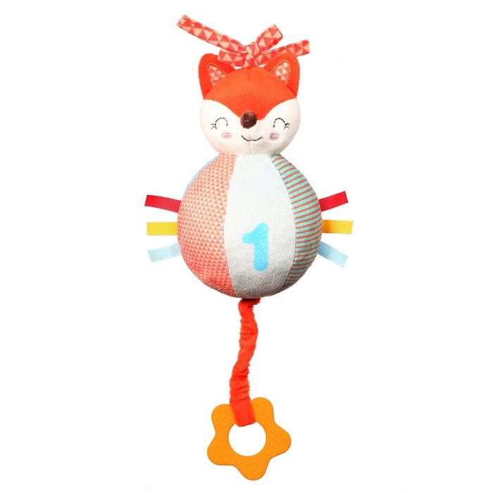 Развивающая игрушка BabyOno музыкальная с прорезывателем Fox Vincent