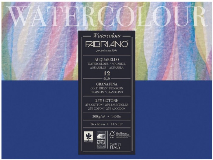 Fabriano Watercolour Studio Альбом для акварели А3 360х480 мм 12 листов