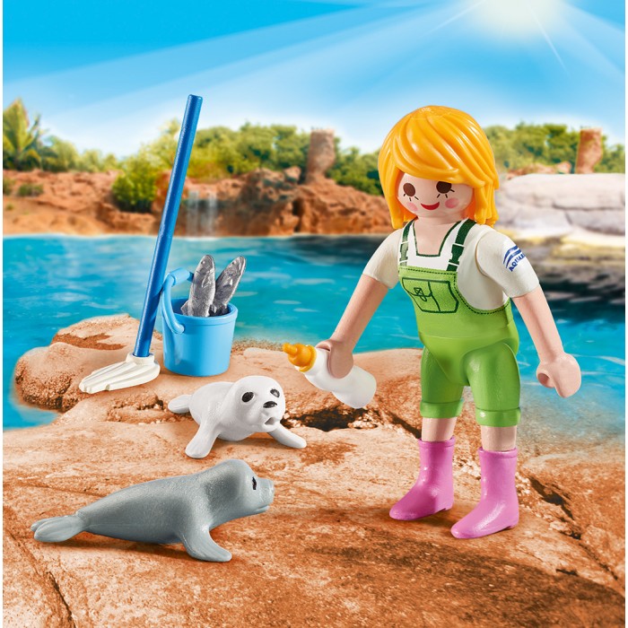 

Конструктор Playmobil Пасхальное яйцо: Смотритель зоопарка с детенышами тюленя, Пасхальное яйцо: Смотритель зоопарка с детенышами тюленя